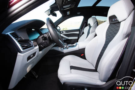 BMW X6 M Competition, interior, side view